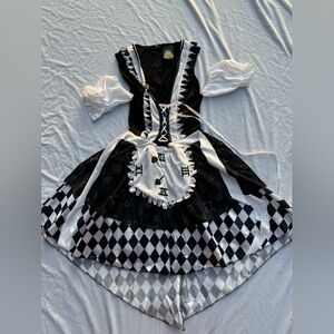 Leg Avenue Women's Storybook Wonderland Alice Costume Dress, Medium